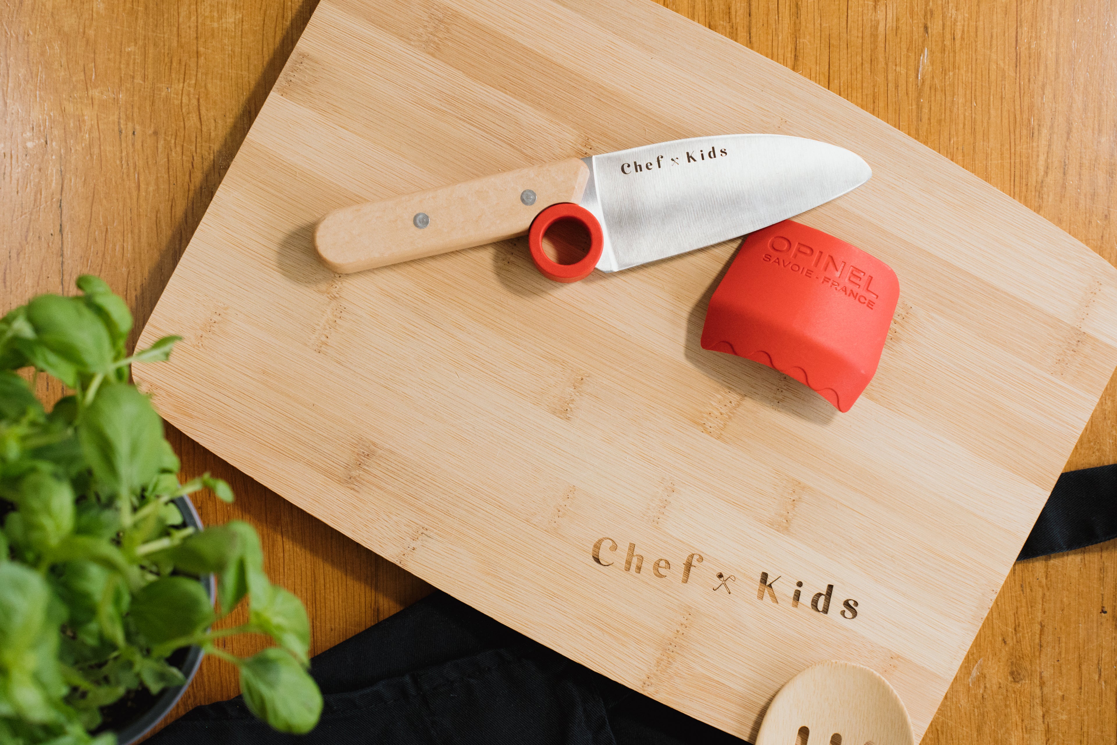 opinel kindermes met snijplank