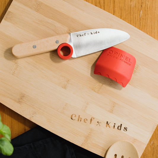 opinel kindermes en snijplank