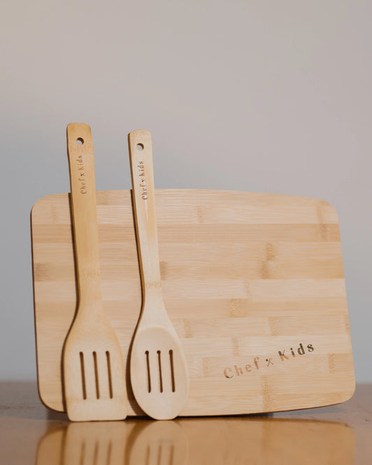 Chef-Kids Spatel & Lepel Set van Bamboe – Duurzaam & Veilig voor Kids Chef-Kids Shop