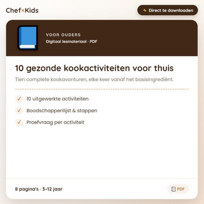 10 gezonde kookactiviteiten voor thuis