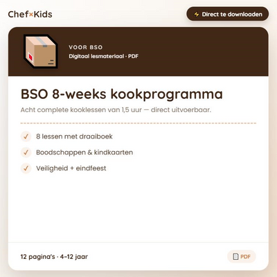 BSO 8-weeks kookprogramma