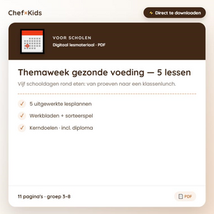 Themaweek gezonde voeding — 5 lessen